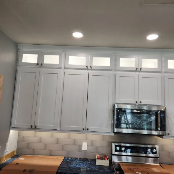 completed residential lighting installation